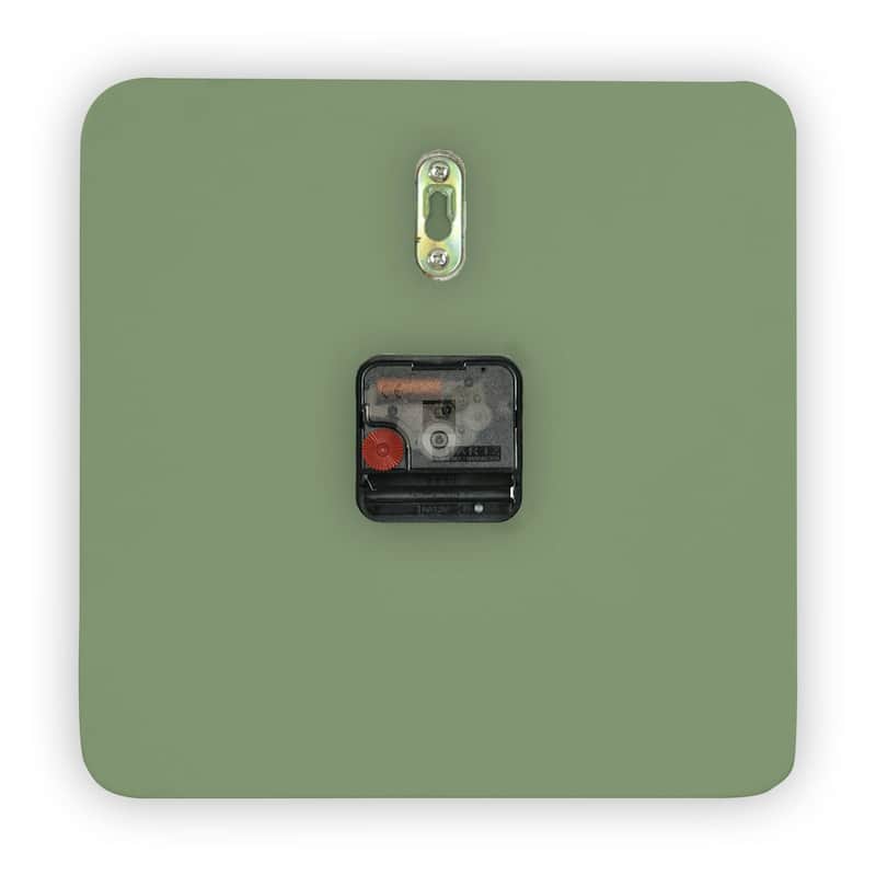 Manchester Minimalist Square Silent Modern Wall Clock in MDF with Silent Non-Ticking Design and Aluminum Hands for Home Office