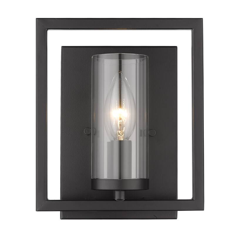 Marco 1 Light Wall Sconce - Matte Black - Matte Black