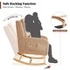 preview thumbnail 48 of 66, HOMYKA 27.5" Wide Rocking Chair for Nursery