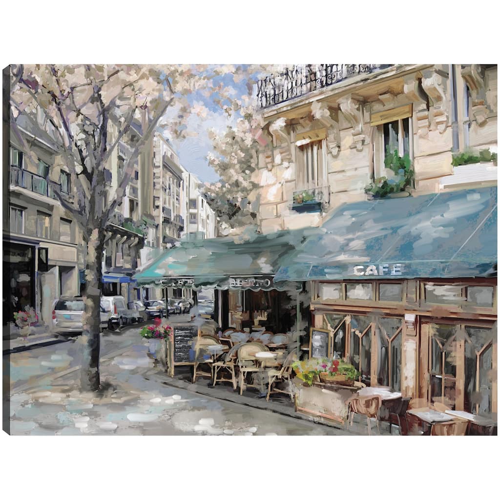 Bistro de Paris I By Studio Arts Canvas Art Print
