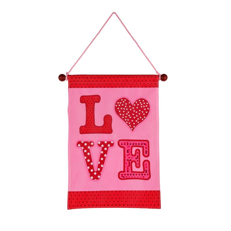 National Tree Company 18 in. Valentine's "Love" Banner