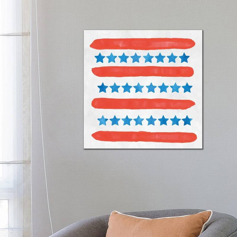 iCanvas "Patriotic Pattern" by Erin Clark Canvas Print - 26x26x1.5