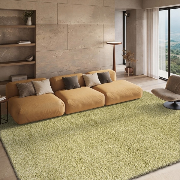 SAFAVIEH California Premium Shag Izat 2-inch Thick Area Rug - Bed