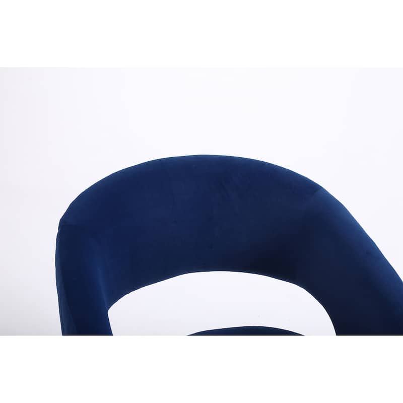 Swivel Accent Chair Armchair, Round Barrel Chair in Fabric for Living Room Bedroom