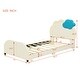 preview thumbnail 5 of 41, Velvet Upholstered Platform Bed with Cloud-Shaped Headboard and Embedded Light Stripe, for Kids Teens, No Box Spring Required