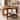 31.5 Inch Solid Wood Round Coffee Table with Storage