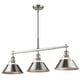 preview thumbnail 7 of 7, Golden Lighting 3306-LP PW Orwell 3 Light 36" Wide Linear Pendant