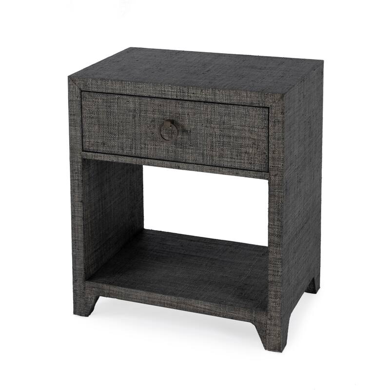 Bar Harbor Raffia 1 Drawer Nightstand