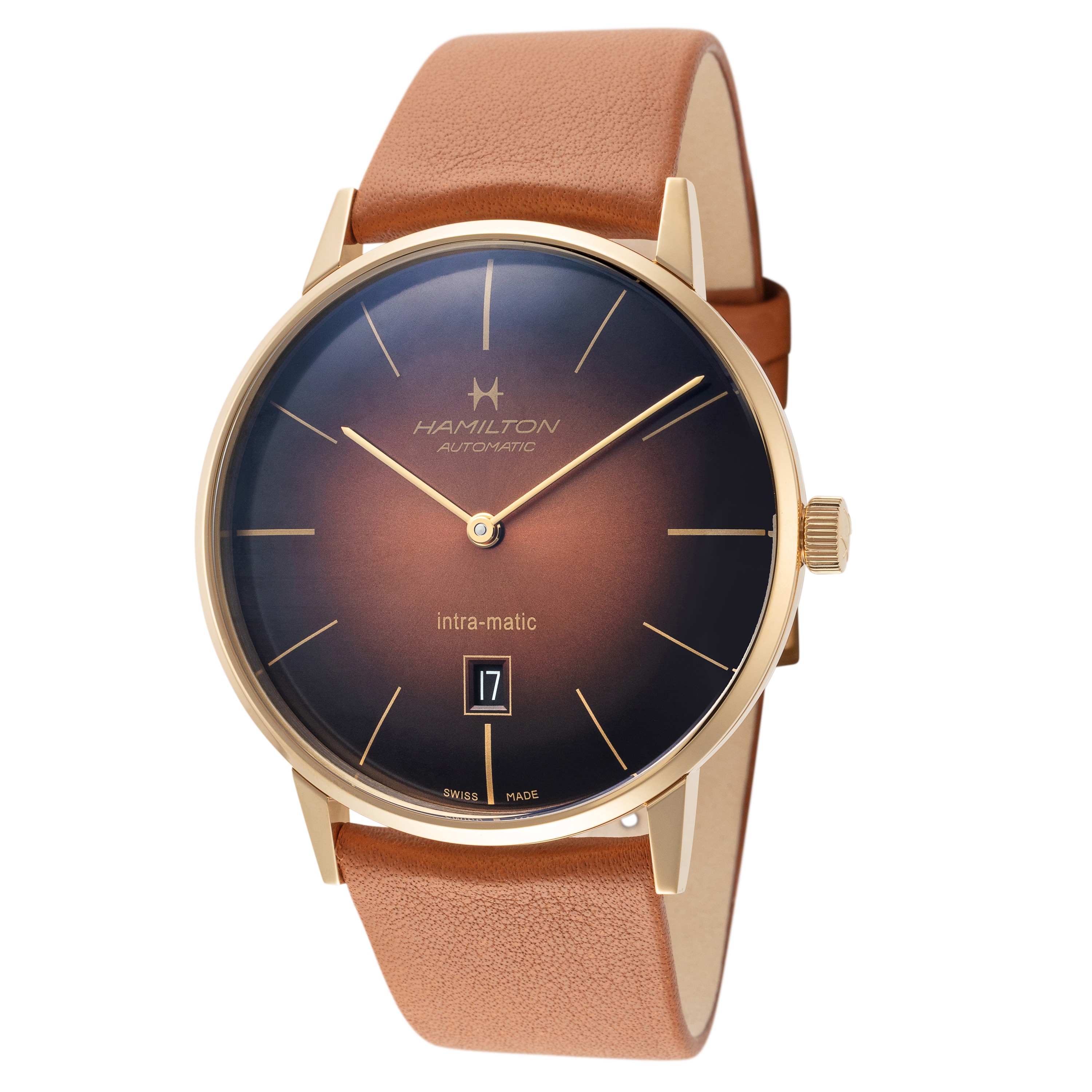 Hamilton Men's American Classic 42mm Automatic Watch H38735501 - Brown