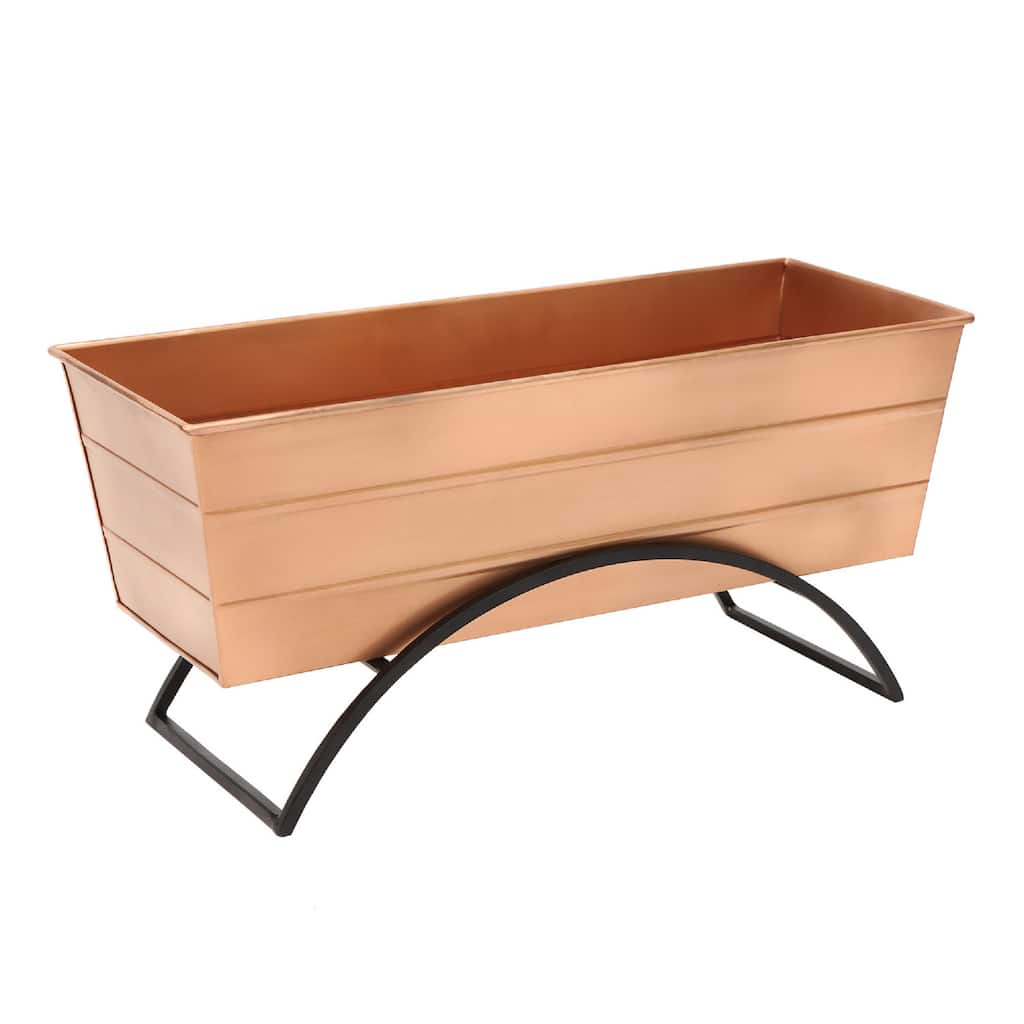 Achla Designs Odette Stand Medium Flower Box Planter, 24 Inch Wide