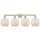 Option Antique Brass / White Glass with White Rope