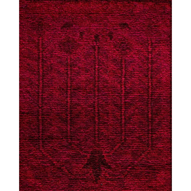 Fine Vibrance, One-of-a-Kind Hand-Knotted Runner Rug - Red, 2' 6" x 10' 1" - 2' 6" x 10' 1"