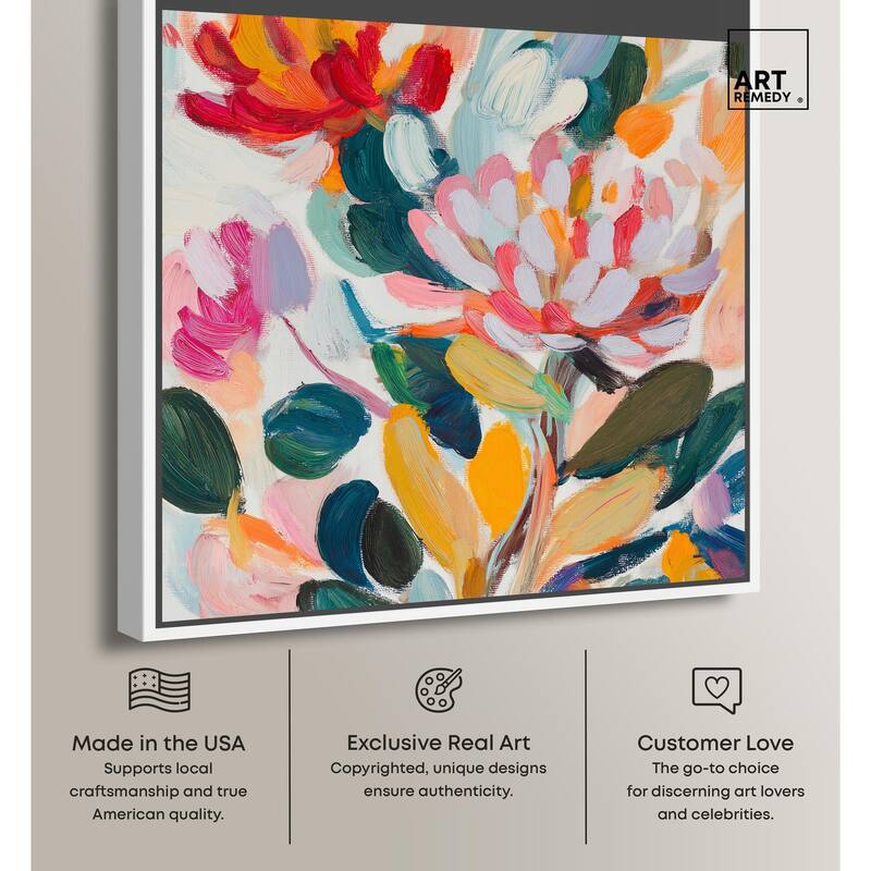Lively Flora II Canvas by Art Remedy
