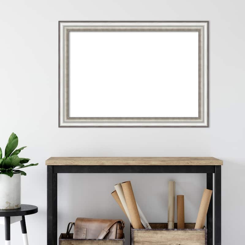 Amanti Art Salon Silver Framed Dry Erase Magnetic Board