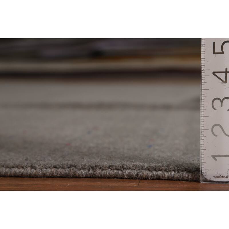 Handmade Gray Gabbeh Indian Area Rug 9x12 - 9' x 12'