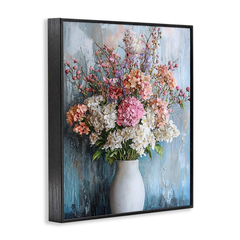 Stupell Hydrangea Vase Still Life Framed Giclee Art Design By Franklyn Gregory