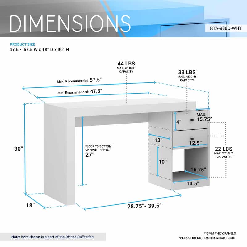 Expandable Home Office Desk for Office Room,Living Room