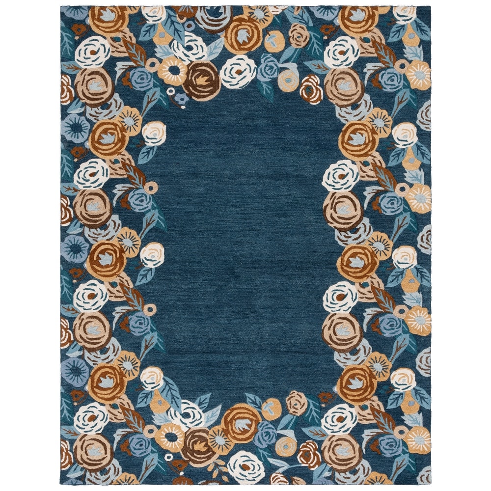SAFAVIEH Handmade Chelsea Pietie French Country Floral Wool Rug