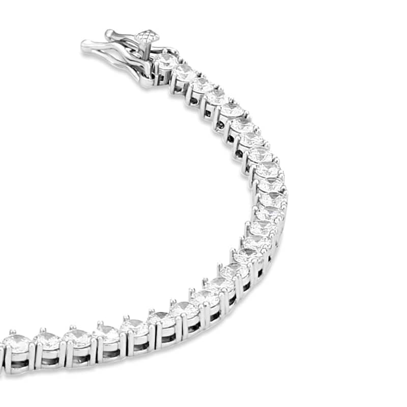 SHYMI Three Prong 3mm Round Tennis Bracelet