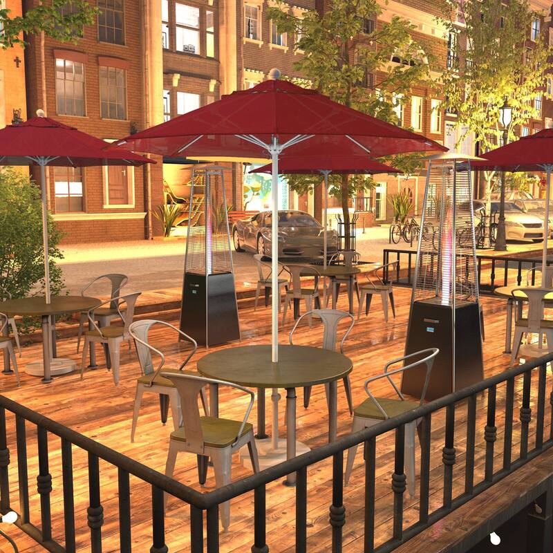 California Umbrella 75' Venture Series Patio Umbrella, White Aluminum Pole Fiberglass Ribs Push Lift Sunbrella - Jockey Red