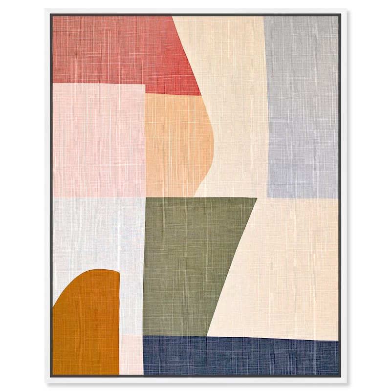 Planar Patchwork I Canvas by Art Remedy - White - 16" x 20"