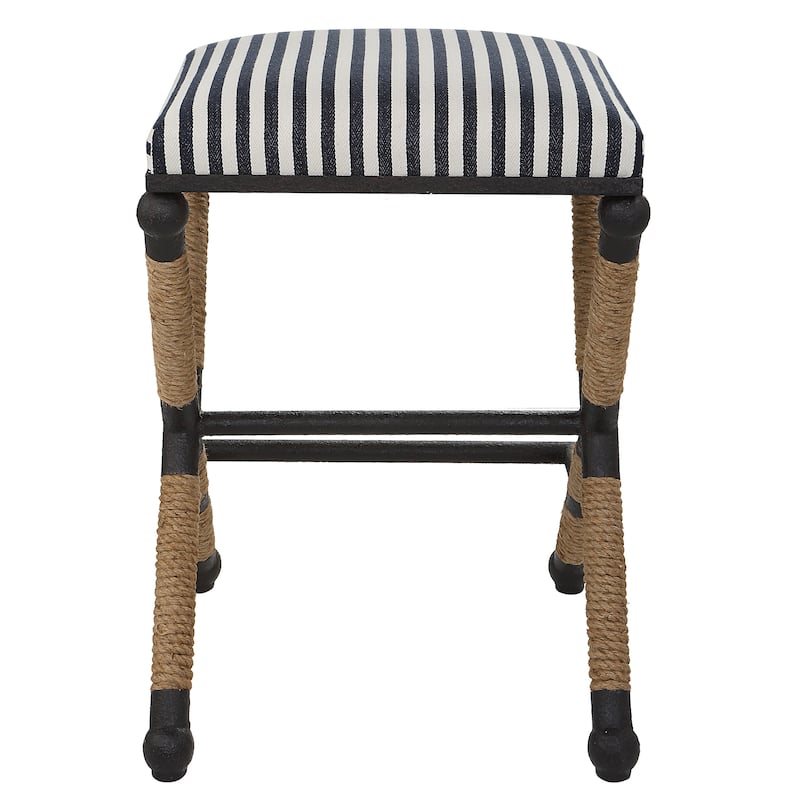 Uttermost Braddock Backless Counter Stool - 18.75"W x 27.63"H x 18.75"D