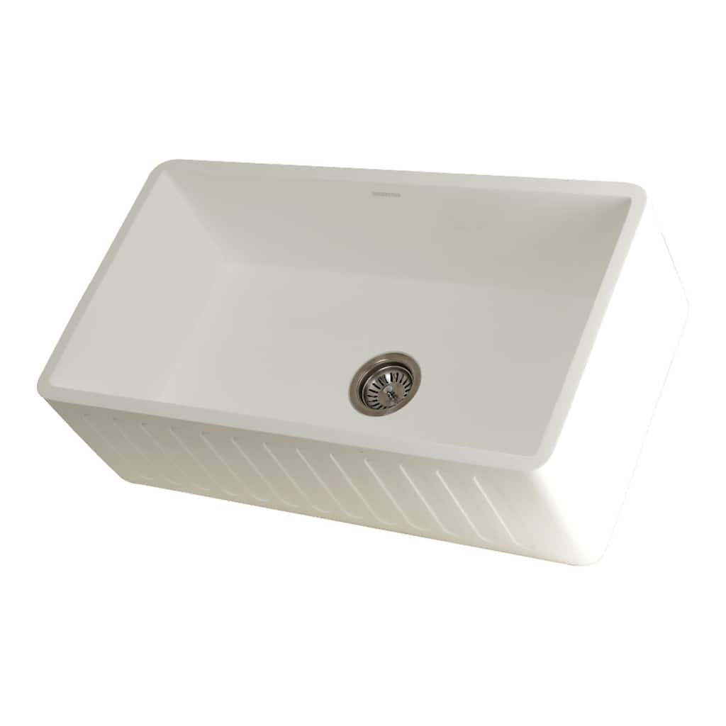 Kingston Brass Arcticstone 33" Farmhouse Single Basin Stone Composite