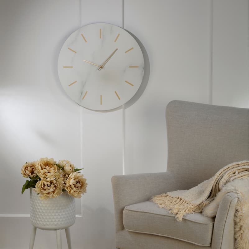 Faux Marble Wall Clock