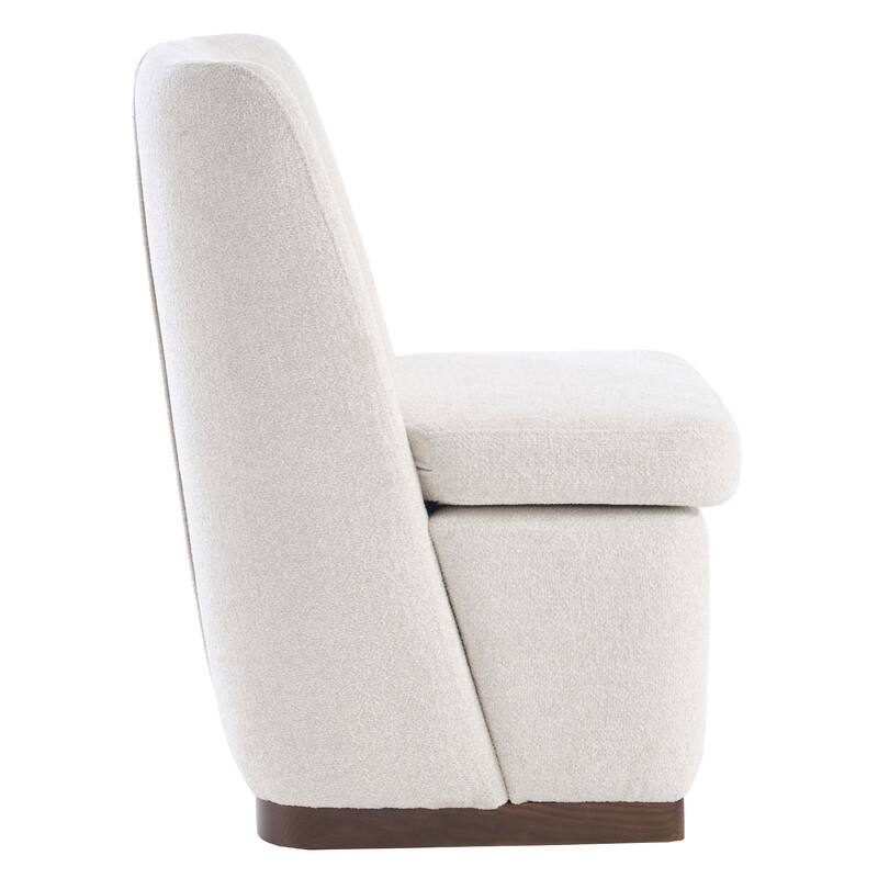 Modern Accent Chair Set of 4, Armless Chairs for Dining Room, Living Room, Bedroom