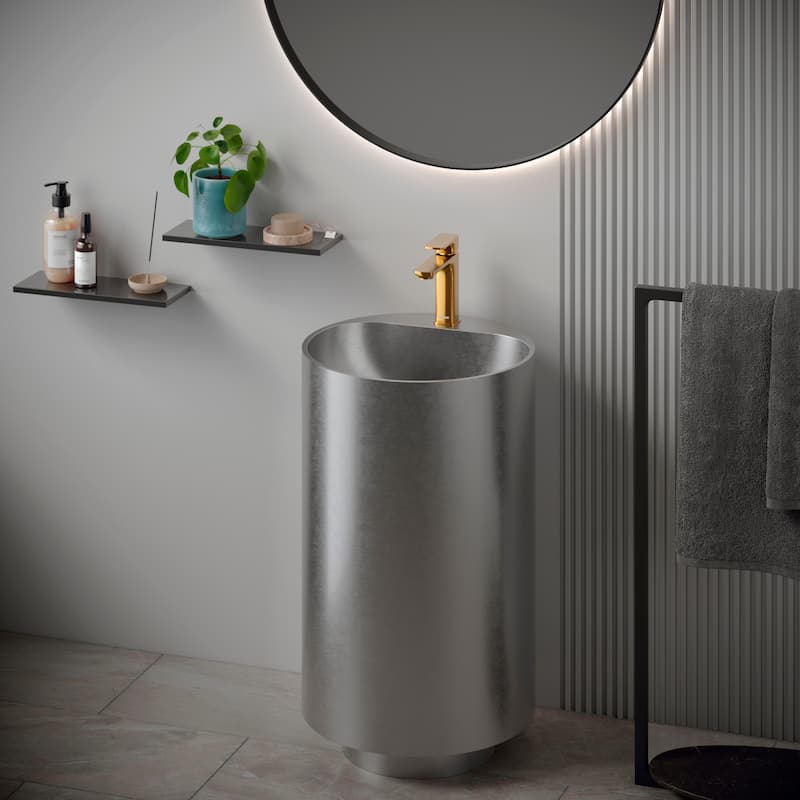 Karran Venda KBF510 Single-Handle Single Hole Basin Bathroom Faucet with Matching Pop-up Drain