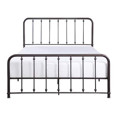 Daisha Dark Bronze Metal Platform Bed