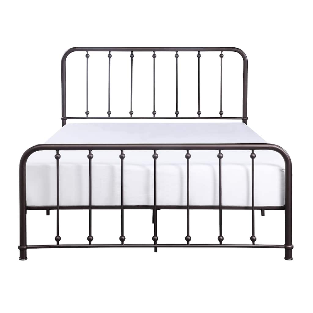 Daisha Dark Bronze Metal Platform Bed
