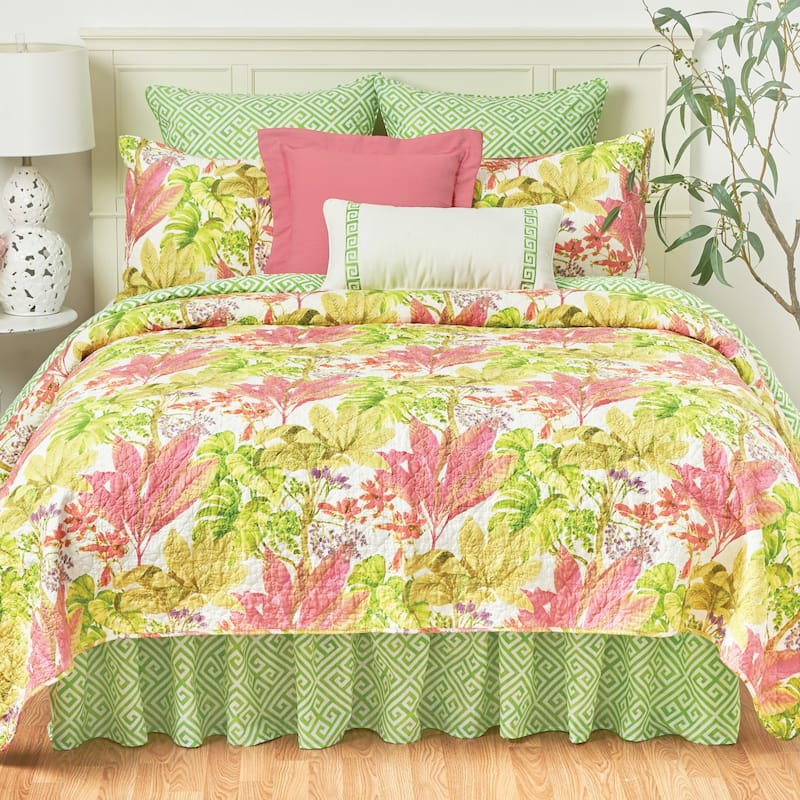 Moana Tropical Coastal Cotton Quilt Set