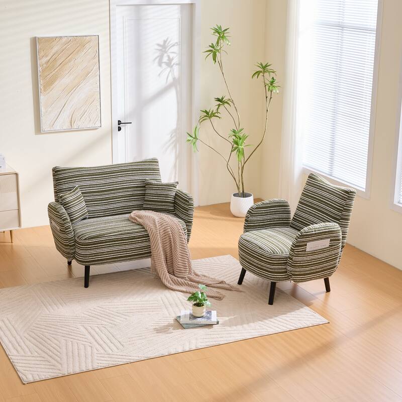 Modern style two-seater sofa