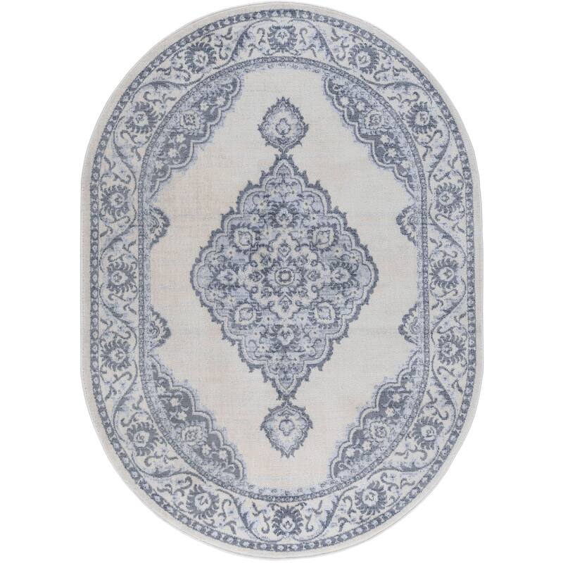 Carrington Shabby Chic Medallion Indoor Area Rug