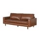 preview thumbnail 10 of 16, Abbyson Holloway Mid-century Top-grain Leather Sofa