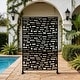 preview thumbnail 90 of 172, Outdoor Privacy Screen with Stand for Patio Garden Metal Fence Black - 020-Irregular Rectangle