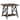 Bryson Rustic X-Base End Table with Shelf by iNSPIRE Q Classic