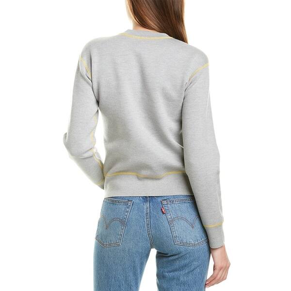 Rag Bone Shannon Wool Blend Sweatshirt Grey Overstock 30525655