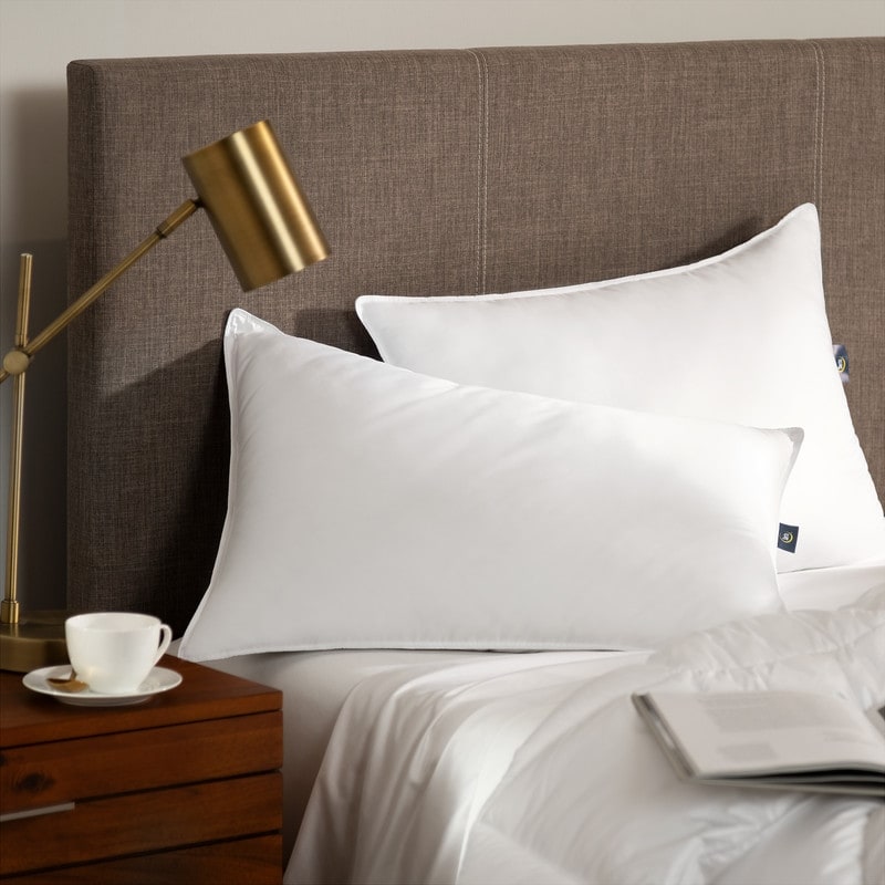 Serta Down Illusion Pillow, Down Alternative Medium/Firm, 2 Pack - White