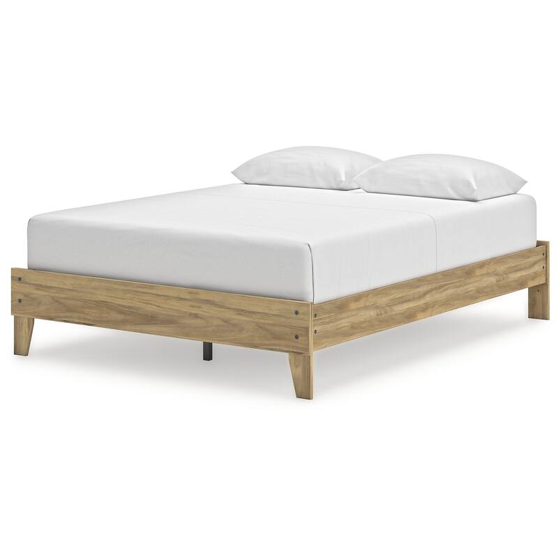 Signature Design by Ashley Bermacy Light Brown Platform Bed