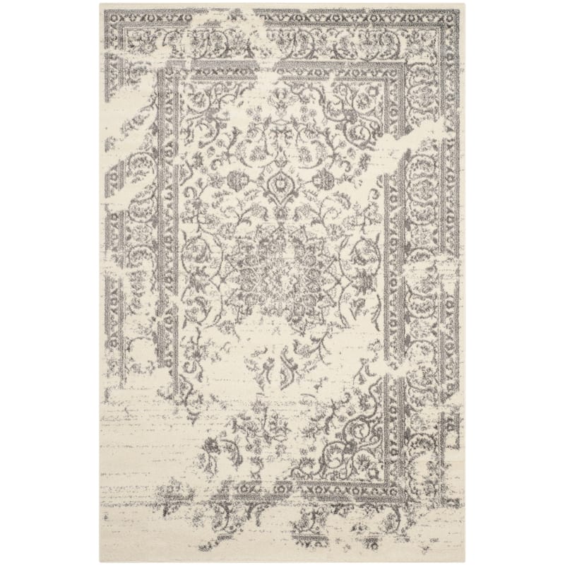 SAFAVIEH Adirondack Sierra Vintage Oriental Distressed Rug - Ivory/Silver - 6' x 9'