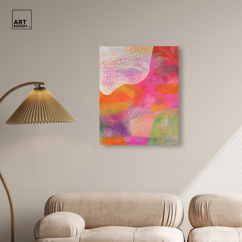 Garnet Gleam III Canvas by Art Remedy, Gallery Wrapped