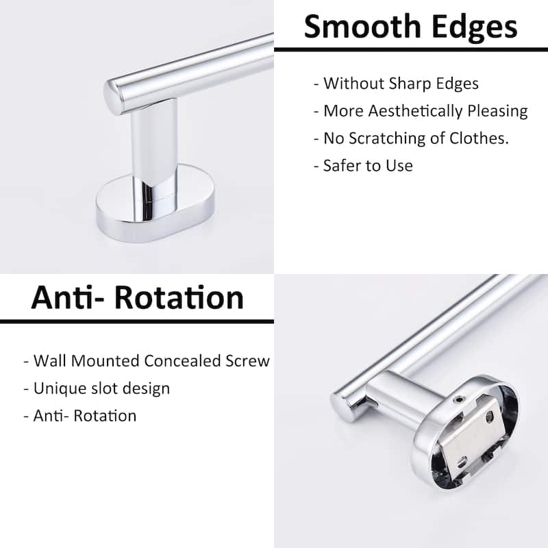 24in Towel Bar Rustproof Towel Holder