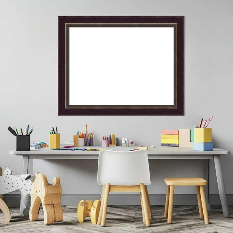 Amanti Art Signore Bronze Framed Dry Erase Magnetic Board