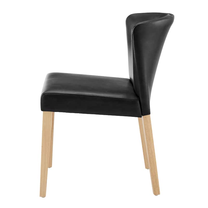 NPD Furniture Albie Faux Leather Dining Side Chair (Set of 2)