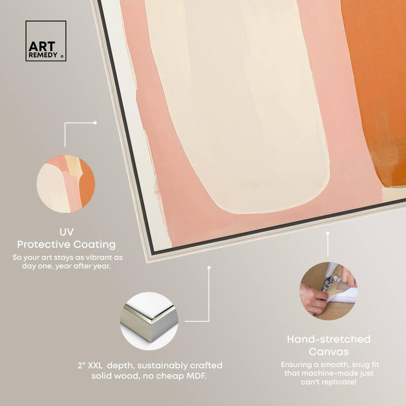 Pink Meets Clay II Canvas by Art Remedy