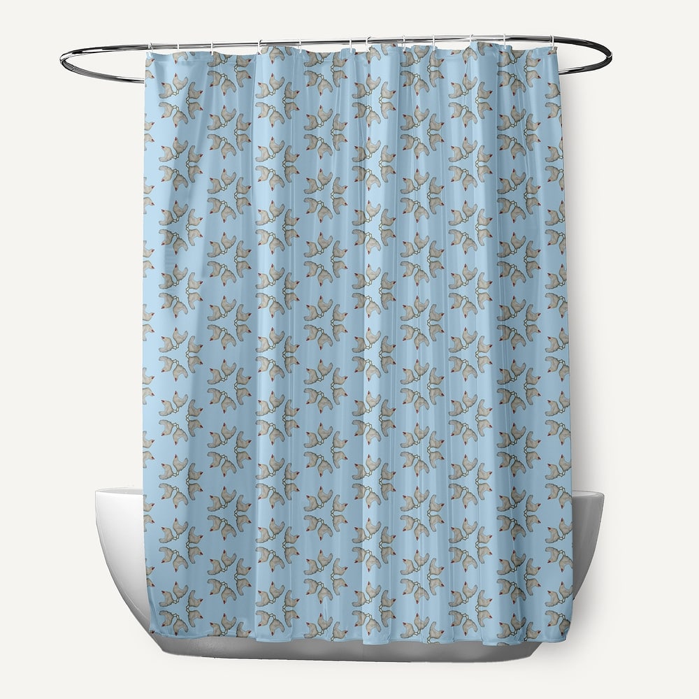 Chickens-go-round Shower Curtain