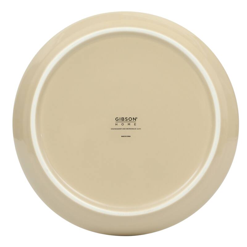 Gibson Home Summer Shades 16 Piece Plates and Bowls Dishes Service for 4 Stoneware Dinnerware Set
