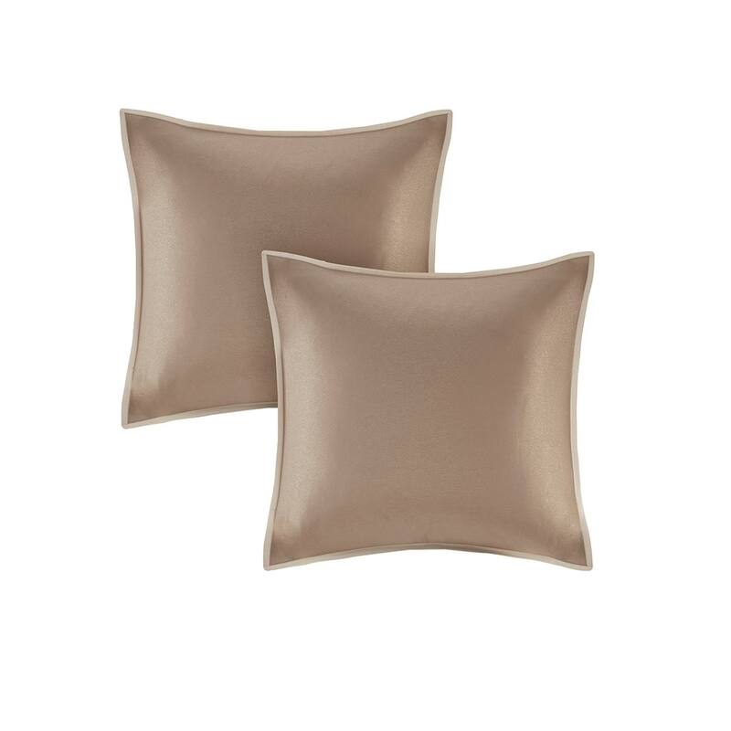 GDF Studio - 8-Piece Embroidered Faux Silk Comforter Set with Decorative Pillows